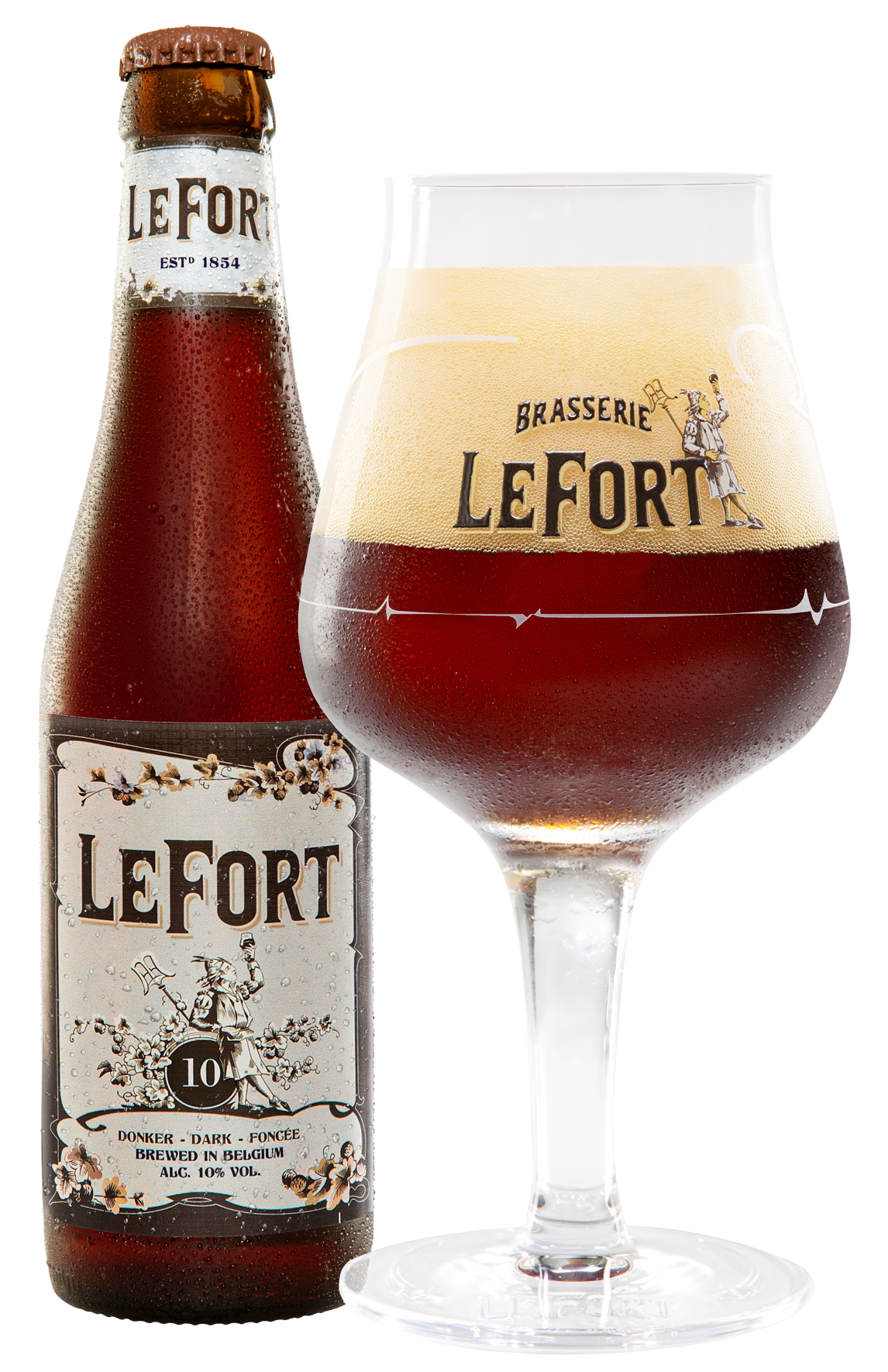 LeFort packshot - bottle + glass 2021