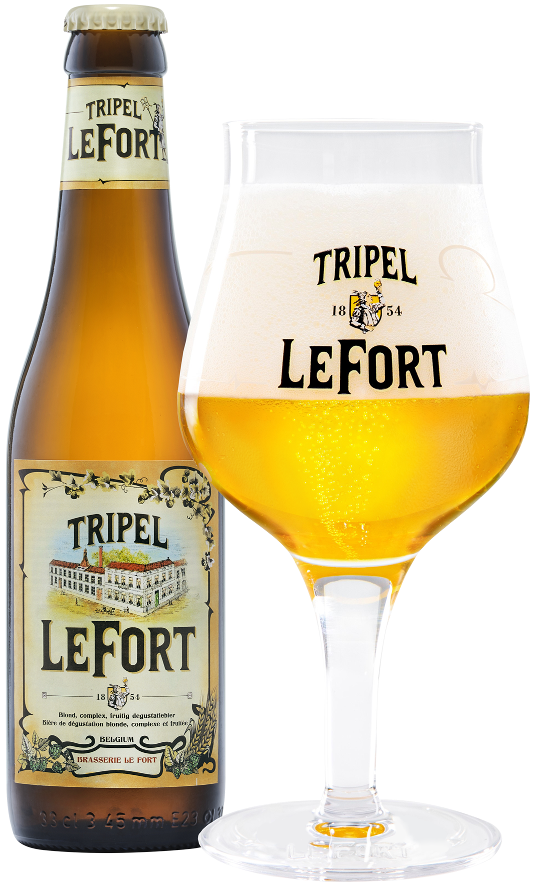 Tripel LeFort bottle + glass 2022 website