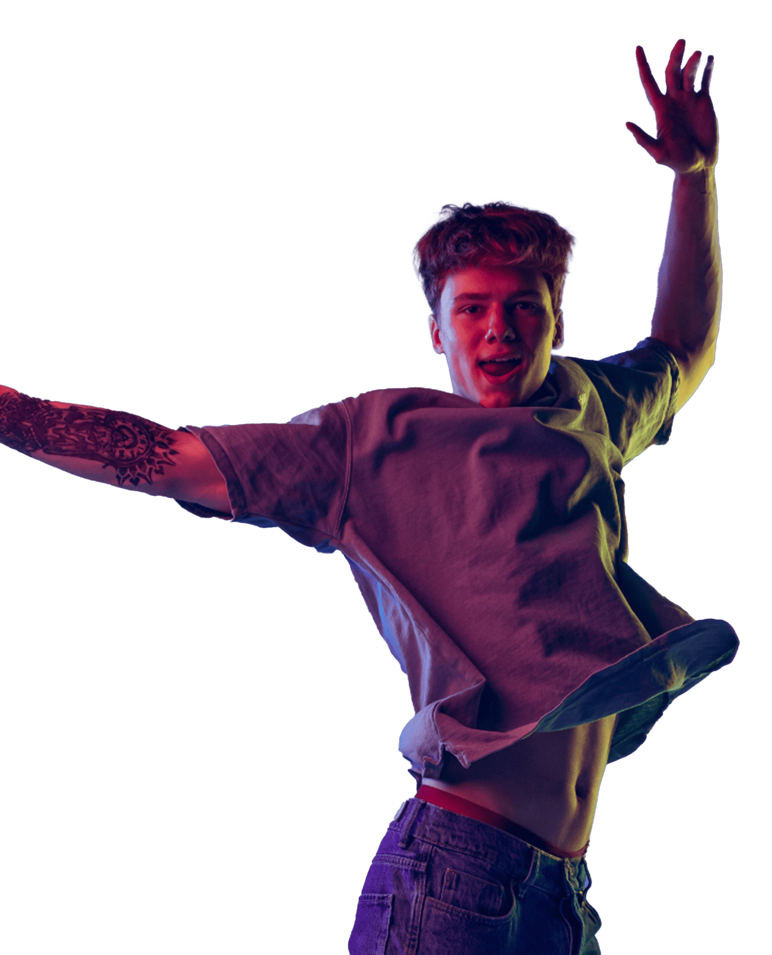 Banner youth jumping-G