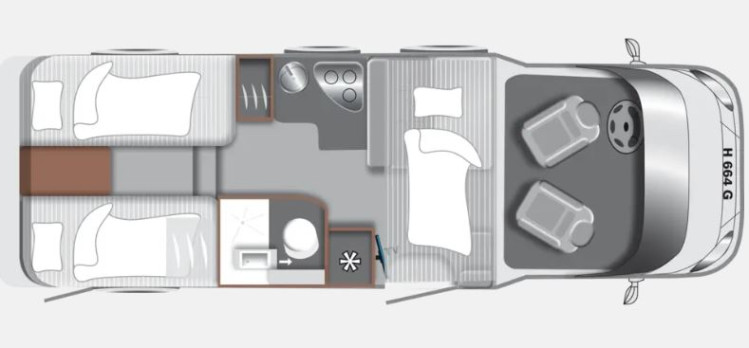 Grondplan Tourer Lift H664 Ford