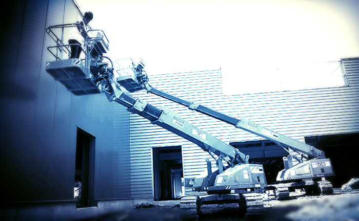 Rough-terrain telescopic boom lift