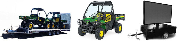 Verhuur Buggy - Aanhangwagen - LED-scherm