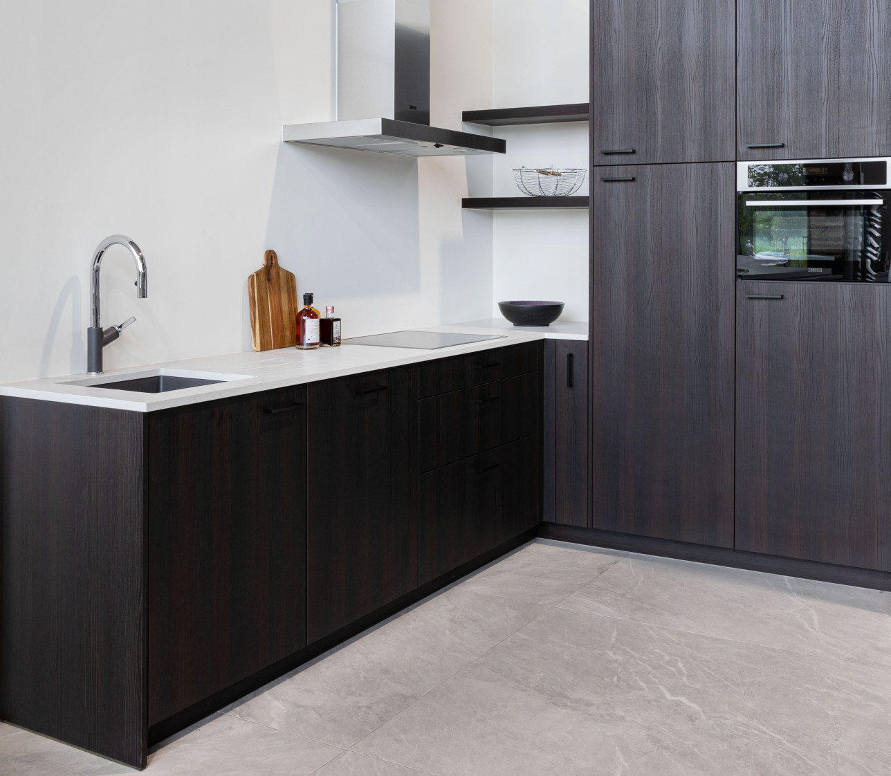keuken zwarte fronten
