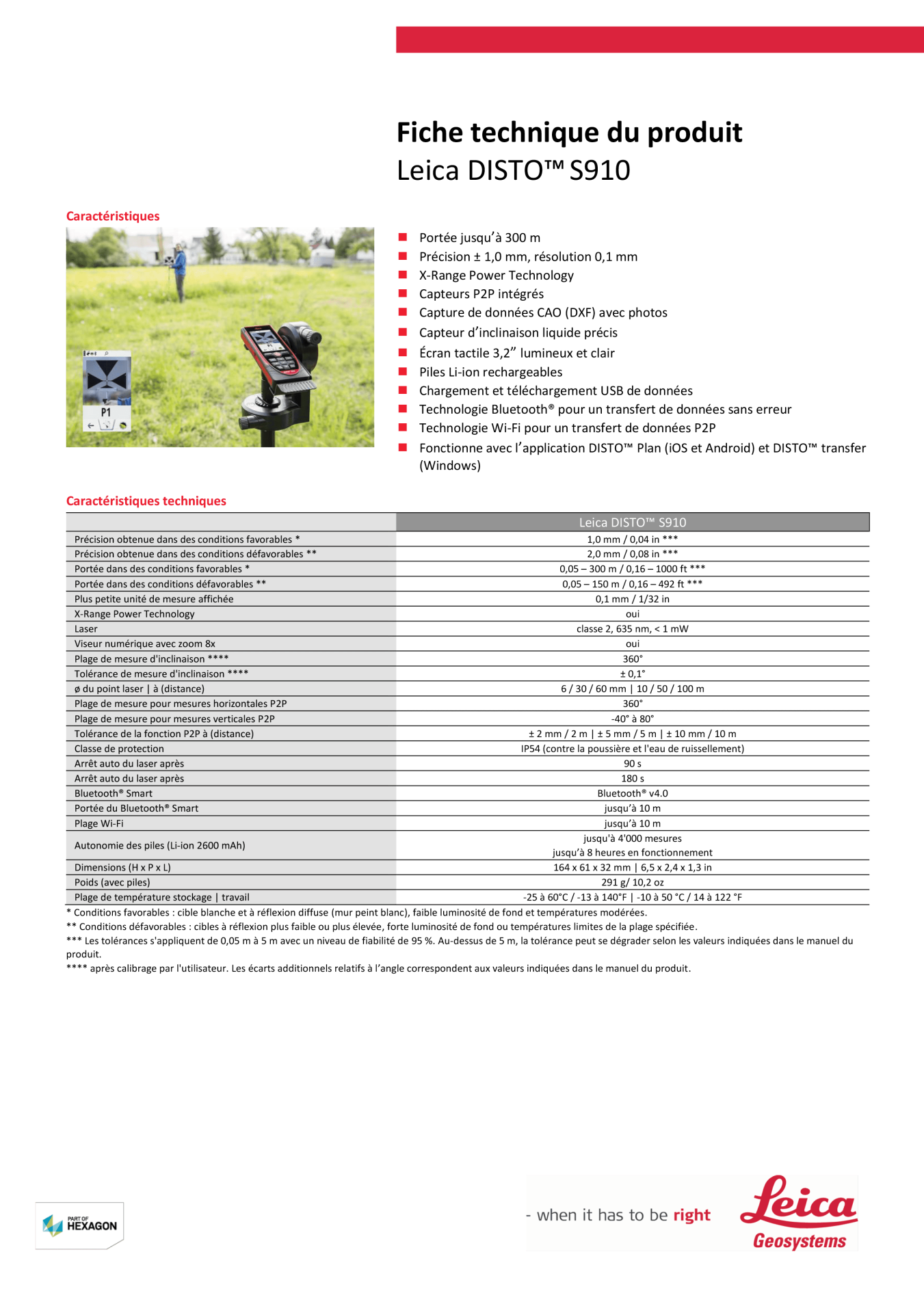 Leica DISTO S910 data-sheet_2212_V1_FR