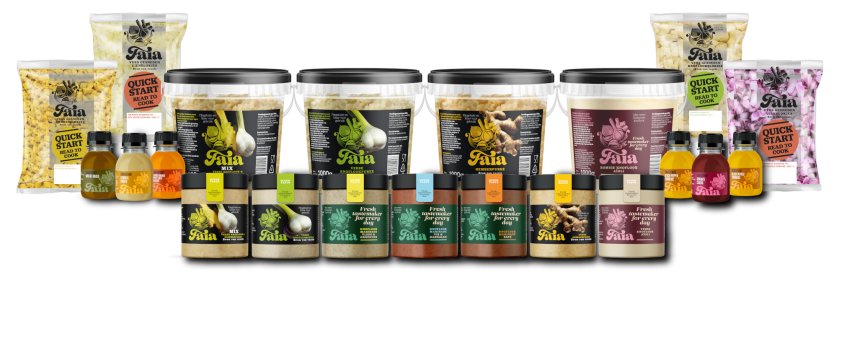 Producten faiafood - zonder plank