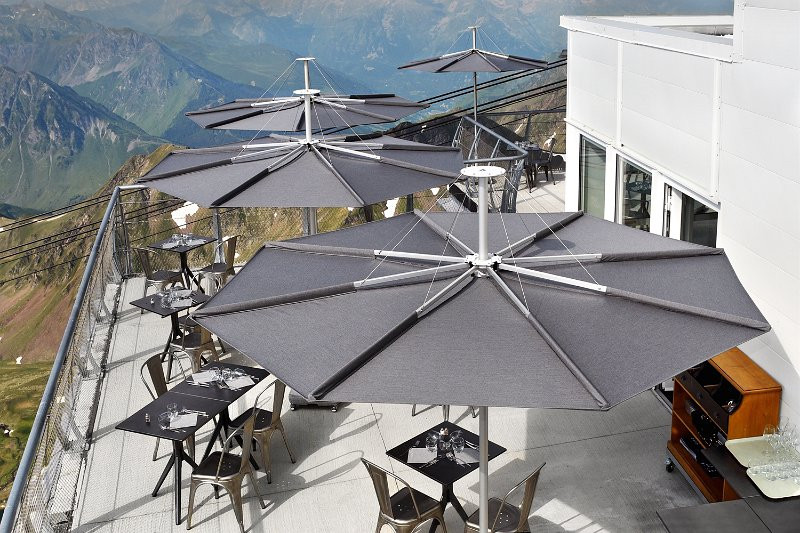 Gaerden umbrella Infina, 3m, black canopy Garden umbrella Infina, 3m, black canopy