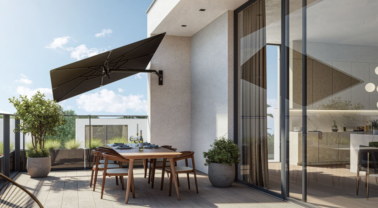 Umbrosa Paraflex UX Wall mount umbrella LR