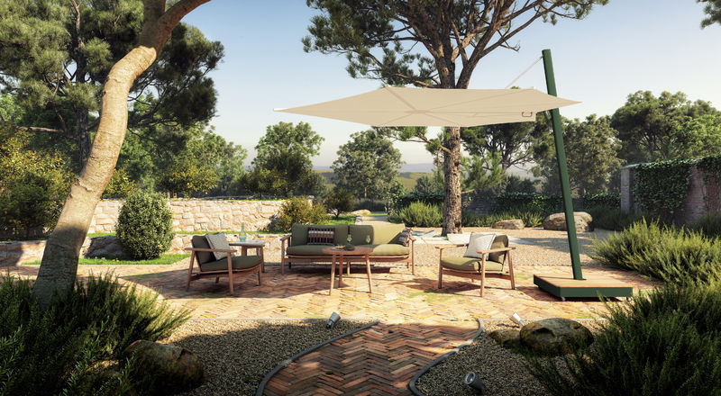 Versa UX ombrellone da giardino- Nature Versa UX ombrellone da giardino- Nature, 300x380, Sunbrella Lin