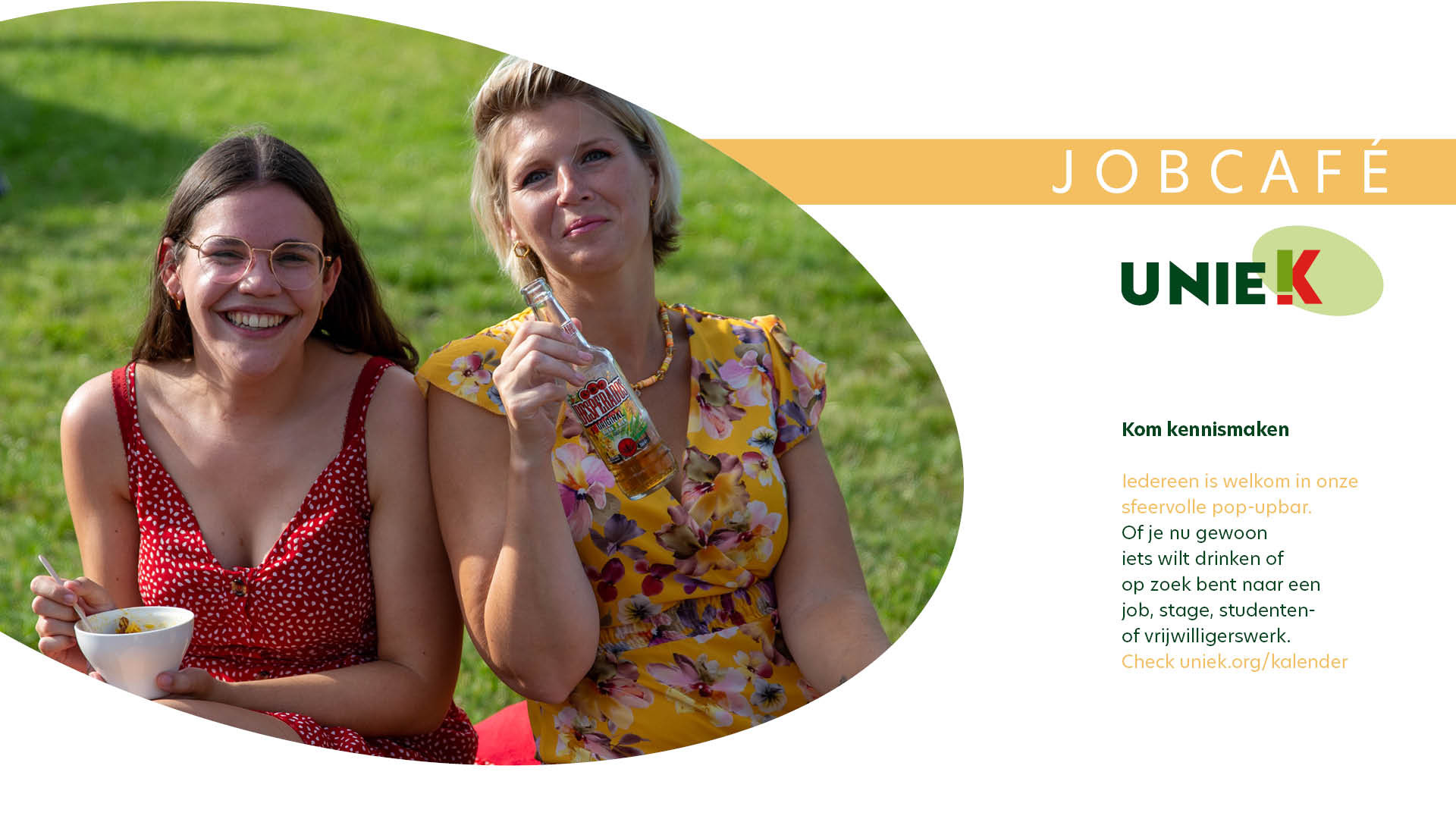 Jobcaféadvertentie oranje - website - UNIE-K - 202506