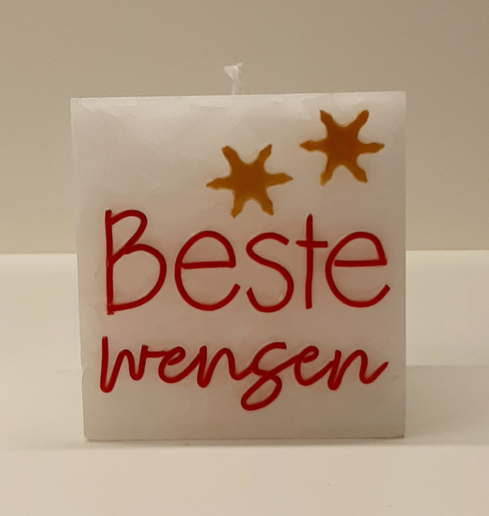 Beste wensen rood