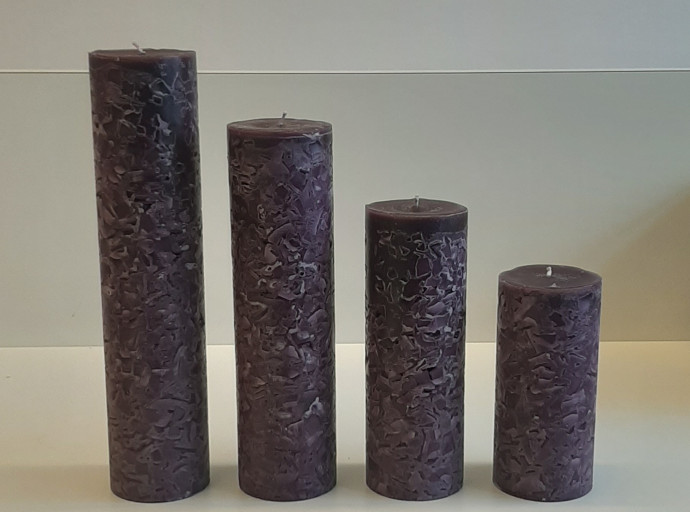 Orgelkaarsen aubergine