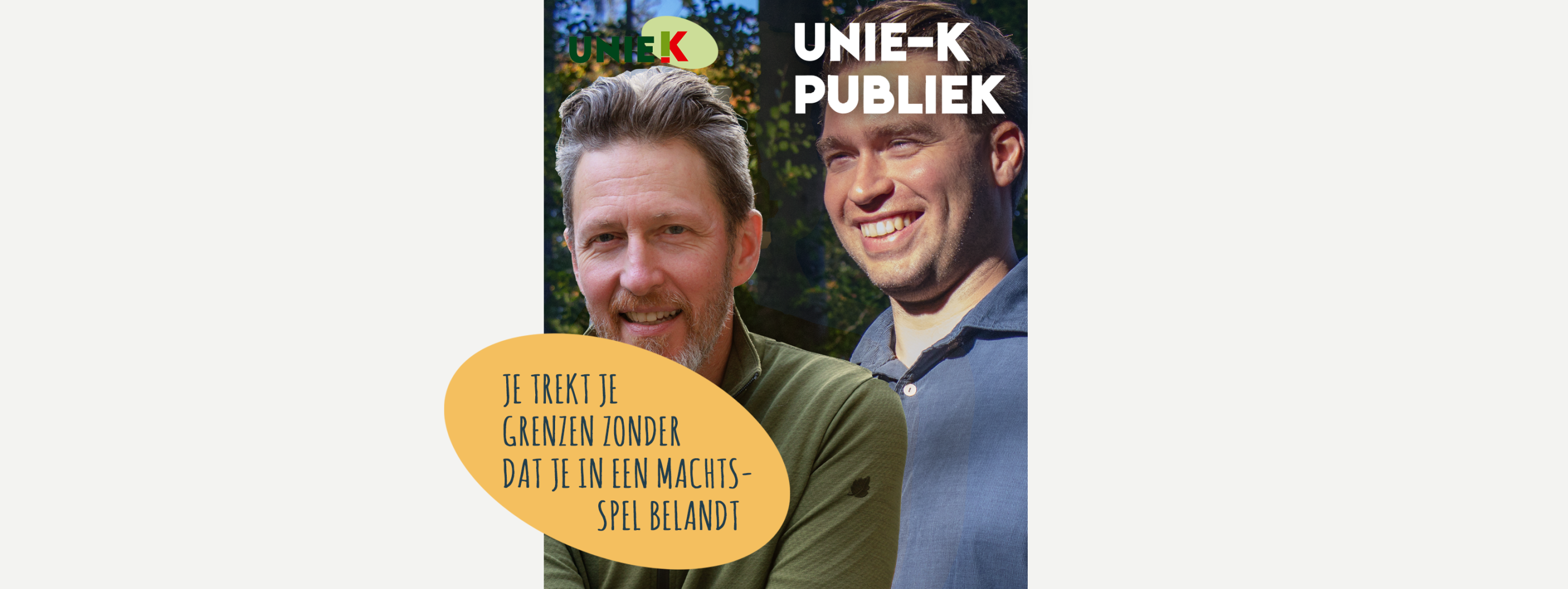 banner website UNIE-K PUBLIEK - Philip en Olivier