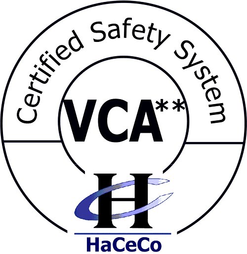 Logo HaCeCo certificatie sterster 18 cm mix